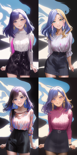 hot figure model, close-up of face, full body shot, catwalk show, smooth lines of thighs, high key light, fashion show, telephoto lens, dynamic capture, confident smile, texture clothing, contrast of warm and cool tones, model walk,,in clothes