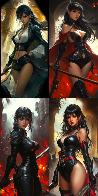 female vampire hunter，身材火辣，恶魔城背景，贝尔蒙特家族，手持长鞭，阴暗风格，全身照，大腿线条流畅
