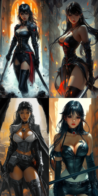 female vampire hunter，身材火辣，恶魔城背景，贝尔蒙特家族，手持长鞭，阴暗风格，全身照，大腿线条流畅