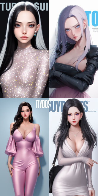 full body cgsociety,beautiful and charming anime female， evening dress，bright long hair, korean face features, bodysuit, wearing a sparkling dress, upper body avatar, intricate, skydoll noa, very detailed beautiful face, luxury decoration, warm color tone, charming，anime style，杂志封面