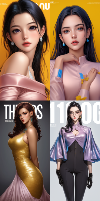 full body cgsociety,beautiful and charming anime female， evening dress，bright long hair, korean face features, bodysuit, wearing a sparkling dress, upper body avatar, intricate, skydoll noa, very detailed beautiful face, luxury decoration, warm color tone, charming，anime style，杂志封面