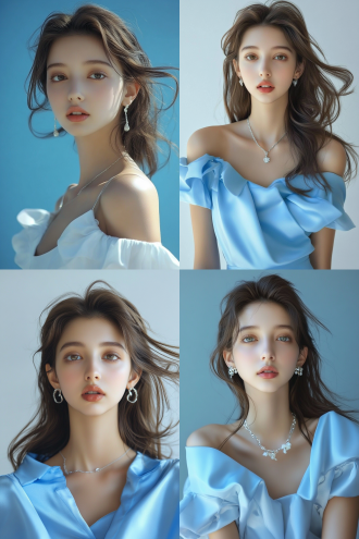 portrait a beautiful 20 - years old asian girl in fashion clothes, full body shot, for a photo call, airy and lightweight makeup，pure white background, unique beauty, thin face, business picture, beautiful and novel shooting angle, professional portrait lighting, professional photography, extremely detailed, ultra hd, max detail, sharpen, sharp details, amazing quality, incre, dibly detailed hdr, best reastic, hyperdetailed, super detail, 16k