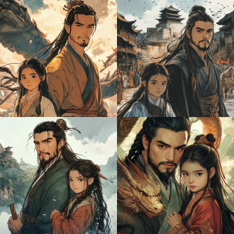 flying dragons, 4k trailer, prophet graphic novel, 千 葉 雄 大, long dark braided hair, daughter, comic book:. 2, 2 0 1 9, history drama, featured art, grand master, father with child, we