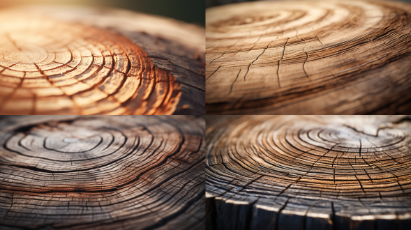 木头纹理，微距镜头，平面视角，细节丰富，超级细节，8k，尼康，自然环境，轻松氛围，棕色，木质，纹理清晰，自然光，静态，近距离，质感，宁静。