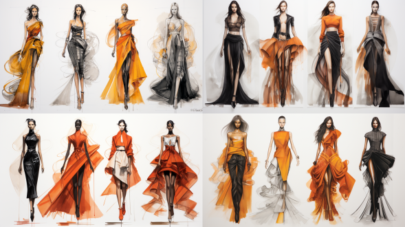 服装设计、调整设计稿