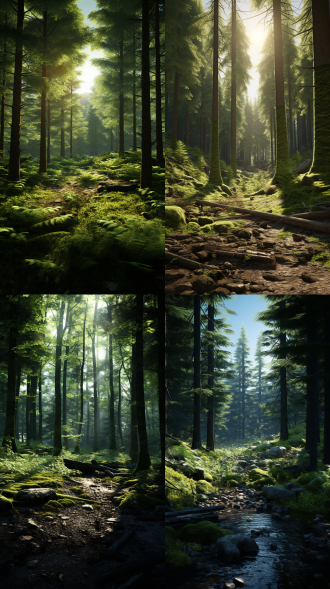 volumetriclighting,forest,8k,ue5