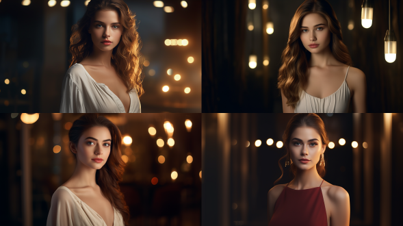 cinematic lighting,portrait of 1elegant girl,simple background,8k,high quality