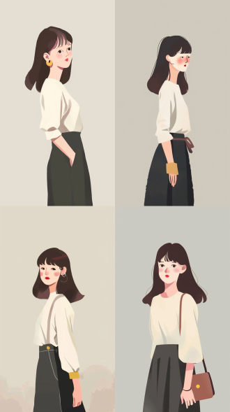 手绘画美女，简约构图，轮廓清晰，温馨风格，素描细节，柔和光影，优雅表情，手绘艺术，灵感激发，简约风格，轮廓分明，艺术创作，灵感源泉，光影交错，表情柔和，优雅姿态。