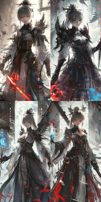 女性亚洲术士，正面视角，帅气装扮，时空门前，手持青色火焰，目光坚定，动画风格，8k画质，高对比度，细节丰富，动态模糊，暖色调，侧光，广角镜头，神秘感，力量感 宫崎骏