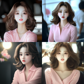 美女打羽毛球，运动装，广场，动态捕捉，自然光，长焦镜头，快速快门，活力四射，运动姿态，鲜艳色彩，快乐表情。