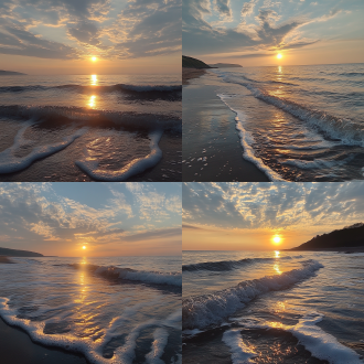smartphone footage, sunset at the beach, 2 0 2 1 cinematic 4 k framegrab, there is a place in wales, at sunrise in springtime, michigan, 16mm photography, by vivien blackett, early evening, late evening, late afternoon, full screen, midsummer