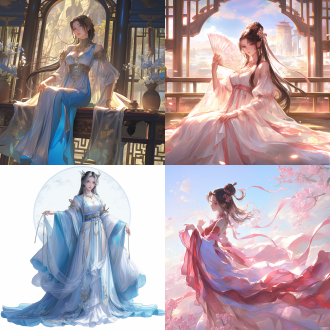 chinese style, shimmering with light, clear image quality, elegant and dignified ancient beauty girl, full-body realistic perspective, grand scene, high-definition wallpaper,,in clothes