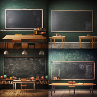 背景为学生课室的黑板