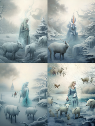 用寒冷的冬天来诠释人类万物虚化的奇幻场景