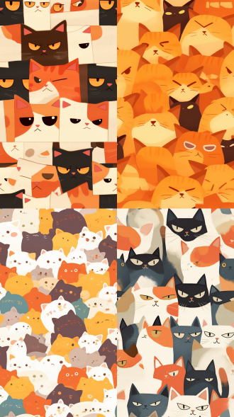 【愤怒的小猫】方块猫咪