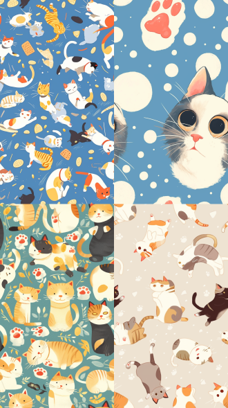 伸手抓猫粮的猫