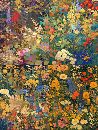 flowers poster, flowers of various colors， by chris ware, ghailan!, beautiful hyperdetailed, inspired by elsa beskow, interconnected human lifeforms, a sea of flowers，look at all that detail!, inspired by johann friedrich overbeck, colorful, overgrowth, r / art, 1895, 8 0 0 mm, quechua elements, natural harmony,