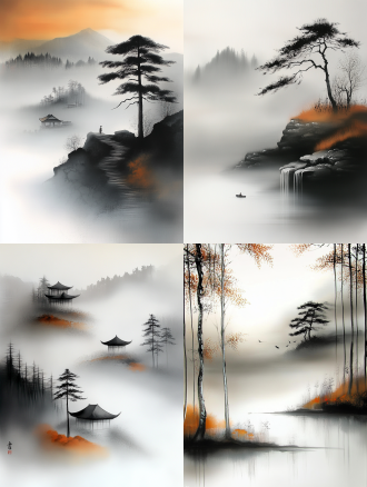 水墨画