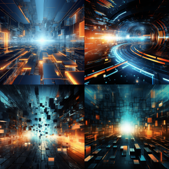 科技背景，主哪，高清大图，抽象，冲击力，空间感，