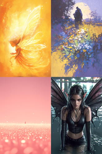 在一片散发着粉金光的柔和背景中，一位仙女静静地站立着。背景的粉金色光芒如同温暖的晨曦，柔和而宁静，为整个画面增添了一层梦幻般的氛围。 仙女身着一袭白色蕾丝长袍，长袍轻盈而飘逸，蕾丝的纹理在粉金光的映照下显得格外精致。长袍随风轻轻摆动，仿佛与周围的光芒融为一体，增添了一份轻盈与优雅。 仙女伸开双臂，仰望天空，姿态优雅而自然。她的面容宁静而祥和，眼中闪烁着对天空的向往和敬畏。她的长发轻轻飘动，与白色蕾丝长袍相得益彰，仿佛她本身就是这片粉金光中的精灵。 在这个画面中，粉金光的背景与仙女的白色蕾丝长袍相互映衬，营造出一种温暖而神秘的氛围。仙女伸开双臂仰望天空的姿态，不仅展现了她的优雅与从容，更传达出一种对未知世界的探索和渴望。这幅画面如同一幅精美的画卷，让人不禁为之陶醉，感受到一种宁静与美好的力量。