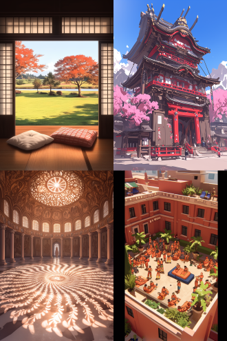 就像前几天一样，天气很好，气氛宜人。你直接来到神殿紧闭的大门前，刚一走近，门就立 刻打开了。一位热情的女祭司邀请你陪同她。在这座令人印象深刻的建筑里，沐浴在阳光下 的这个地方很清静。只有天花板是深色的，点缀着众多的星星。你的向导请你在这个星罗棋 布的拱顶下等候。开心呀，女神与你会合了。她在你的周围走动，站在你身后，接着观察你， 微笑着邀请你随她同行。你穿过神殿的中心并占据了这个中心的一席之地。从这里可以看到 整个空间。女神坐在一把大躺椅上，让你细致观察所在的地方。在地板上，一个五角星与天花板上的宇宙相对应。一道光的光晕照亮了现场并显露出 12 位 围绕五角星静静移动的女祭司。地板变成了一个屏幕。行星地球的图像以叠加的方式出现。 宫崎骏