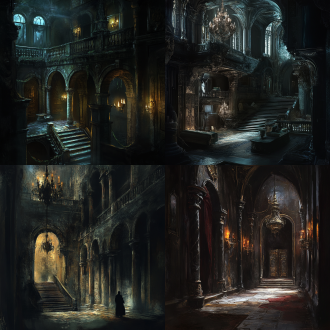 城主密室，阴暗，神秘