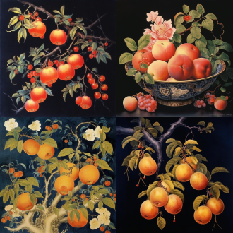 中国风水果画
