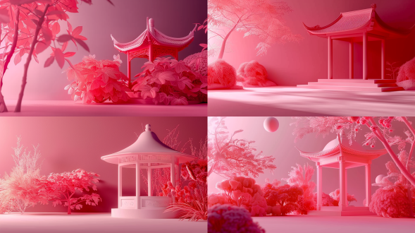 粉色底，居中构图，柔和风格，干净环境，标准镜头，色彩纯净，漫射光，无杂物元素，平静，温馨。