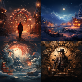 类似风格，新年手机壁纸