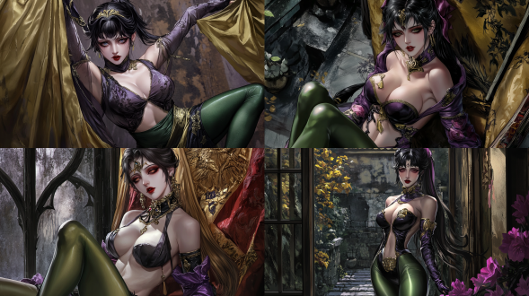 绝世美女全身照，瓜子脸五官端正皮肤白净身材苗条，高马尾，绿丝袜，全身构图，色彩饱和，8k画质，时尚元素，浪漫氛围，长焦镜头，柔和光。