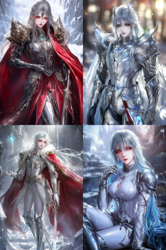 绝世美女全身照，瓜子脸五官端正皮肤白净身材苗条，长发双色丝袜，全身构图，色彩饱和8k画质，时尚元素，浪漫氛围，长焦镜头，柔和光，绚丽，圣斗士风格