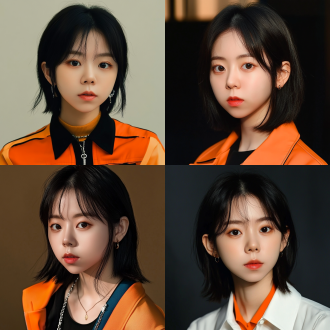 人物角度变换五官稳定，居中构图，写实风，室内，标准镜头，自然光，静态人像，肤色自然，平静氛围。