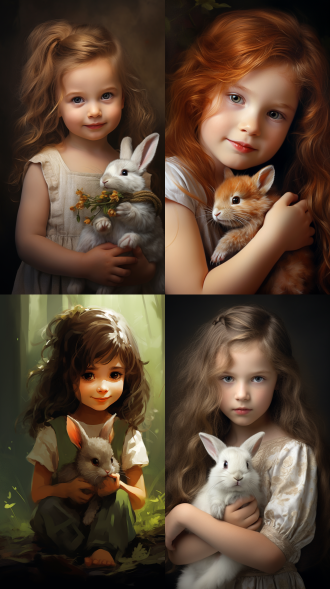 (小兔子::5),一个漂亮的小女孩