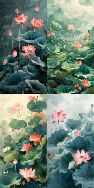 西湖夏日，莲叶与荷花铺天盖地，碧绿与嫣红撞色，视觉冲击强烈。