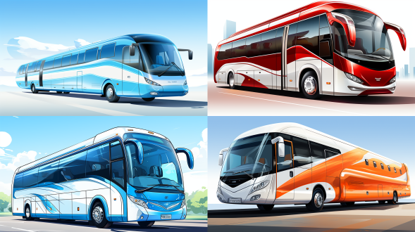 快速 - mj5.2 2025-02-10 15:12:02 id:1888848382697410560 分享 一辆豪华大巴，一架飞机，卡通可爱图标，发光超光泽，白底，超细节，等距，半透明，清新的设计，创意，表现力，细节，丰富多彩，充满活力，专业，8k，插图，数字艺术，3d渲染