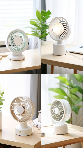 minimalist style modern design usb mini fan white appliance home decor style bright lighting fresh and natural high-quality texture minimalism home and office use