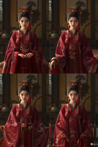 ancient style beauty，3d风格