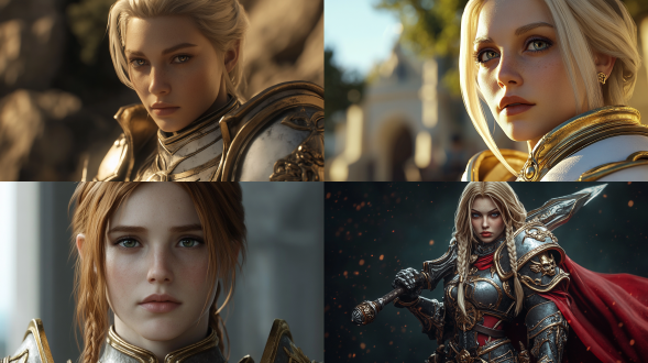 魔兽世界女圣骑士，人类模型，3d写实风格，大师级画质，8k分辨率