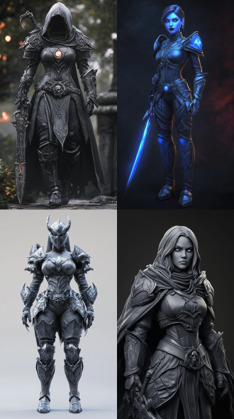 魔兽世界女死亡骑士，人类模型，全身图片，3d写实暗黑风格，大师级画质，8k分辨率