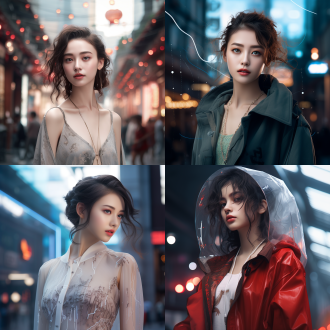 ai形象，都市女性，品牌形象，精致，超轻清晰度画质，参考豆包的形象