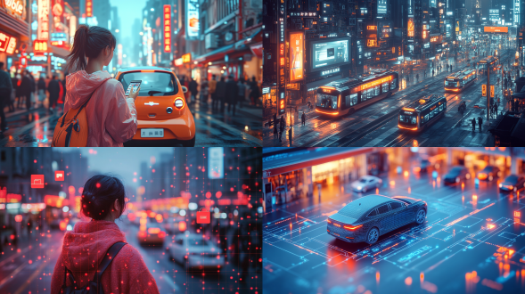 shang youth, yade electric vehicle, wanda plaza, handheld internet shopping bag, rule of thirds composition, urban environment, medium telephoto lens, overhead lighting, dynamic, color, youthful vitality, isometric perspective, light tracing reflection, color palette, isometric perspective, light tracing reflection, color palette, city icon, isometric perspective, light tracing reflection, color palette, vogue fashion.