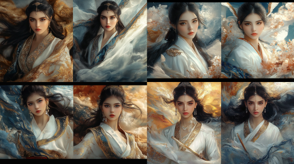 古风美女1个