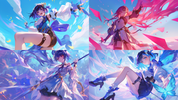 shot at a low angle and rotated 45 degrees, presenting a character from (honkai: star rail) in artgerm style. the character has a charming expression on the face, with log leg,