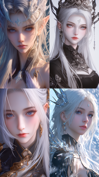 艾瑞丝清秀而空灵的脸庞，肌肤白皙如雪，。她的眼睛犹如深邃的夜空，闪烁着神秘的灵魂之光，眼眸深处仿佛藏着无数灵魂的故事。弯弯的眉毛如同淡淡的水墨画，轻柔地镶嵌在额头之上。小巧的鼻子下，是一张线条优美的嘴唇，嘴唇的颜色如同淡淡的樱花，散发着一种迷人的魅力。一头如黑色绸缎般的长发，柔顺地垂落在身后，发丝间偶尔闪烁着银色的微光。身高约 164 厘米，身材修长而纤细，体态轻盈优雅。她的肢体线条柔美，举手投足间散发着一种超凡脱俗的气质。她的肩膀窄而圆润，手臂白皙纤细，手指修长灵活，她的腰部纤细，双腿笔直修长，步伐轻盈而飘逸，身着一件黑色的灵魂法袍，法袍由一种特殊的灵魂织物制成，上面绣满了闪烁着微光的符文图案。法袍的领口和袖口镶嵌着闪烁着幽光的宝石。腰间系着一条腰带，灵魂核心散发着柔和的蓝光。她手持一把灵魂竖琴，竖琴由神秘的灵木制成，琴弦则是由一种特殊丝线编织而成，。8k高清，精致细节。3d动画效果。