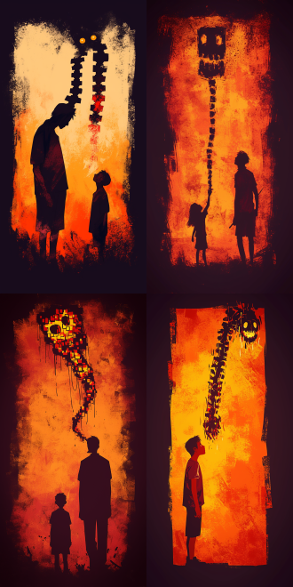 长发性感女将军着黑铁铠甲持银枪跨战马立硝烟战场，低角度仰拍，超精细8k，动态光影，暗黑配银光，坚毅，战火氛围，概念艺术。