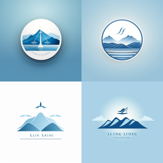 设计logo，林风律师事务所 天蓝色基调，彰显生机活力