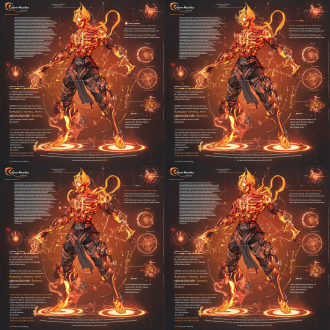 神魔械斗提示词架构： 本体基因融合 "cyber nezha with zoro's scarred visage, three faces showing rage/calculation/arrogance, six arms morphing between celestial silk and damascus steel" （赛博哪吒躯体+索隆伤痕面纹，三面分别呈现狂暴/谋略/傲慢，六臂在天蚕丝与大马士革钢间形态切换） 兵器矩阵革命 主武器："plasma-charged fire-tipped spear hybrid with wado ichimonji blade pattern, chain blades dripping molten code" （等离子火尖枪融合和道一文字刃纹，链条刀身滴落熔融代码） 副武器组："twin cosmic chakrams embedded with kitetsu curse runes, rotating black hole edges distorting spacetime" （镶嵌鬼彻咒文的双生宇宙环刃，黑洞刃缘扭曲时空） 隐藏武器："mechanical hunyuan banner unfolding into 360° gunpowder-fed sword array" （机械混天绫展开成360°火药供能剑阵） 战斗姿态拓扑学 攻击形态："six-arm asura mode: upper arms wielding quantum nunchaku, middle arms controlling electromagnetic silk, lower arms executing santoryu secret technique" （六臂修罗态：上臂挥动量子双截棍，中臂操控电磁天蚕丝，下臂施展三刀流奥义） 防御形态："hundred lotus barrier: mechanical petals interwoven with busoshoku haki, each containing miniature li jing's pagoda" （千莲屏障：机械花瓣与武装色霸气交织，每瓣封印微型托塔） 跨文明能量纹章 躯体："glowing sanskrit circuits overlapping bagua nodes, 72地煞变 micro-thrusters along spine" （发光的梵文回路与八卦阵点重叠，沿脊柱分布的72地煞变微型推进器） 光环："three-layered mandala combining buddhist, one piece world map and circuit board patterns" （三层曼陀罗：佛教法阵/海贼世界地图/电路板纹路复合体） 神魔渲染参数 "blender 4.2 with geometry nodes, real-time combustion simulating《fengshen yanyi》spiritual flames, blade trails showing parallel universe projections, trending on cgsociety" （blender 4.2几何节点，实时燃烧模拟封神演义灵火，刀光残留平行宇宙投影，cgsociety热门风格）