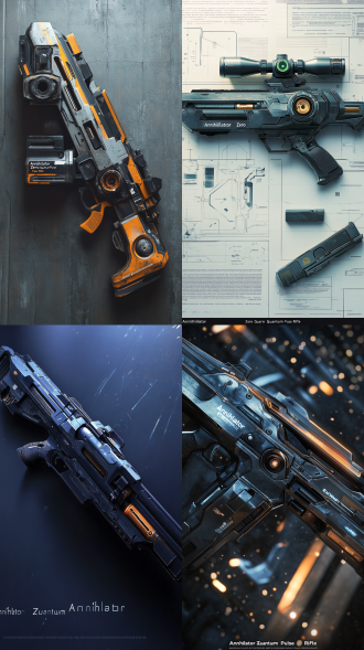 **武器名称** **「湮灭者-零式量子脉冲枪」**
