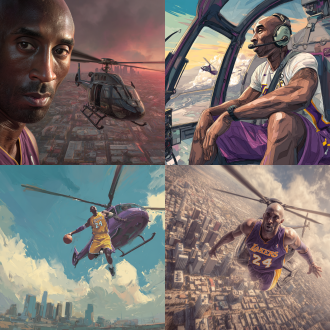 科比开直升飞机