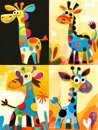 长颈鹿全身图片